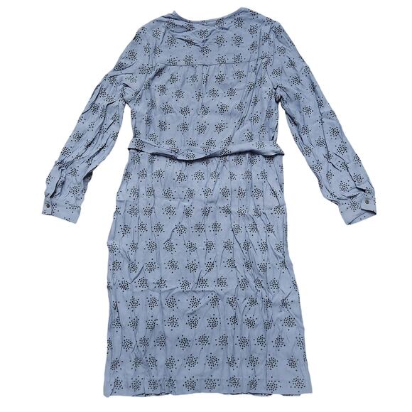 NWT Boden Abstract Dot Blue Viscose Dress Size 14 L - Picture 6 of 6